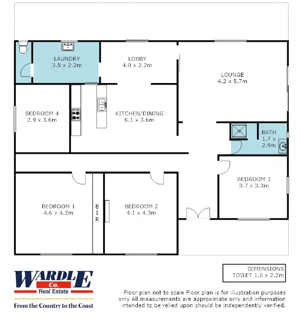 Floorplan of Homely house listing, 11358 Augusta Hwy, Warnertown SA 5540