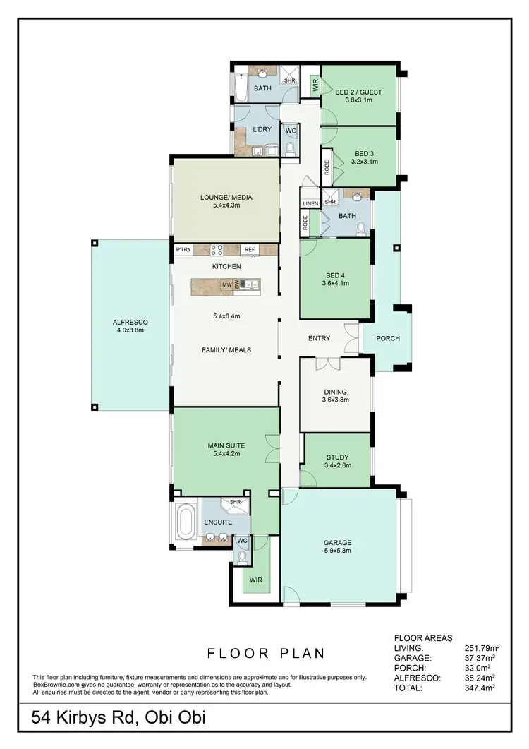 Floorplan of Homely rural property listing, 54 Kirbys Rd, Obi Obi QLD 4574