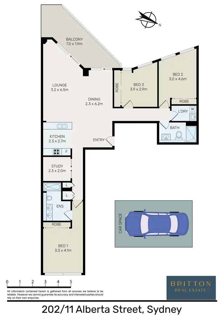 Floorplan of Homely apartment listing, 202/11 Alberta St, Sydney NSW 2000