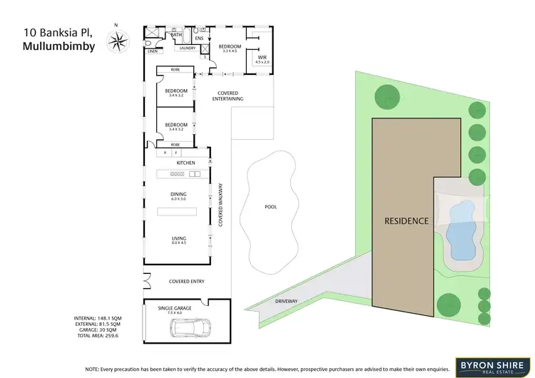 Floorplan of Homely house listing, 10 Banksia Pl, Mullumbimby NSW 2482