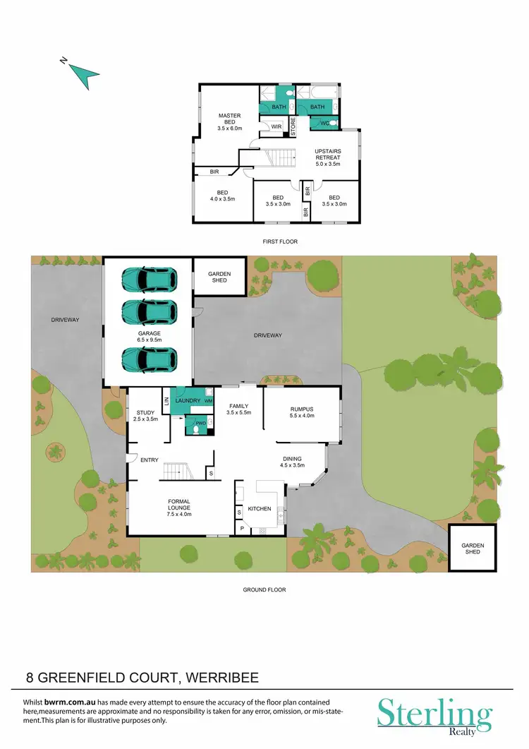 Floorplan of Homely house listing, 8 Greenfield Court, Werribee VIC 3030