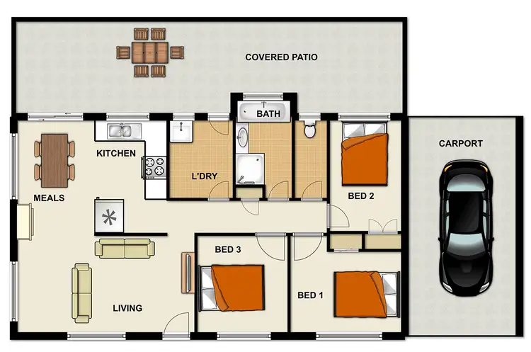 Floorplan of Homely house listing, 12 Peppin St, Durack QLD 4077
