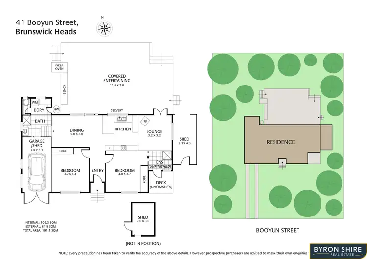 Floorplan of Homely house listing, 41 Booyun St, Brunswick Heads NSW 2483
