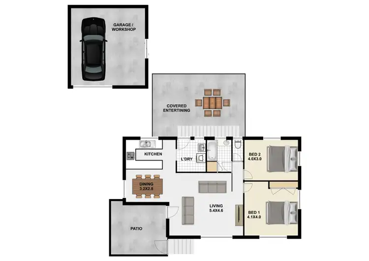 Floorplan of Homely house listing, 8 Sanderling St, Inala QLD 4077