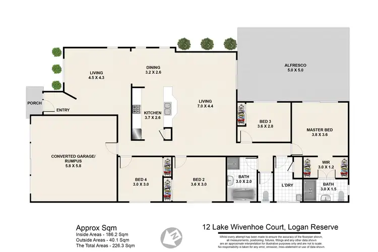 Floorplan of Homely house listing, 12 Lake Wivenhoe Ct, Logan Reserve QLD 4133