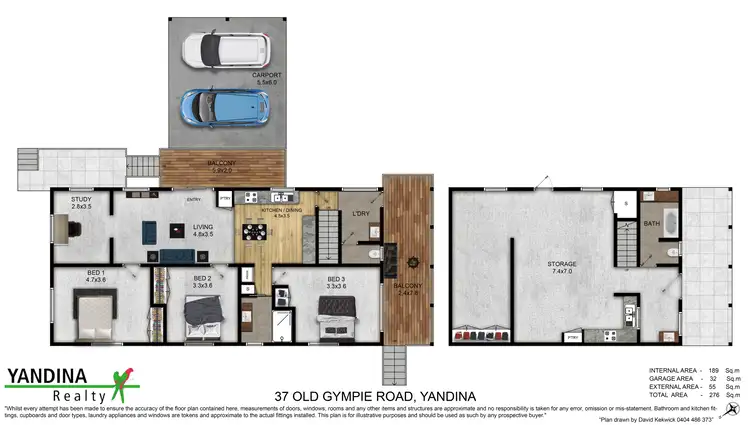 Floorplan of Homely house listing, 37 Old Gympie Rd, Yandina QLD 4561