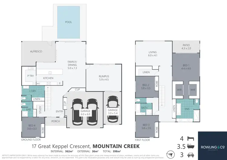 Floorplan of Homely house listing, 17 Great Keppel Cres, Mountain Creek QLD 4557