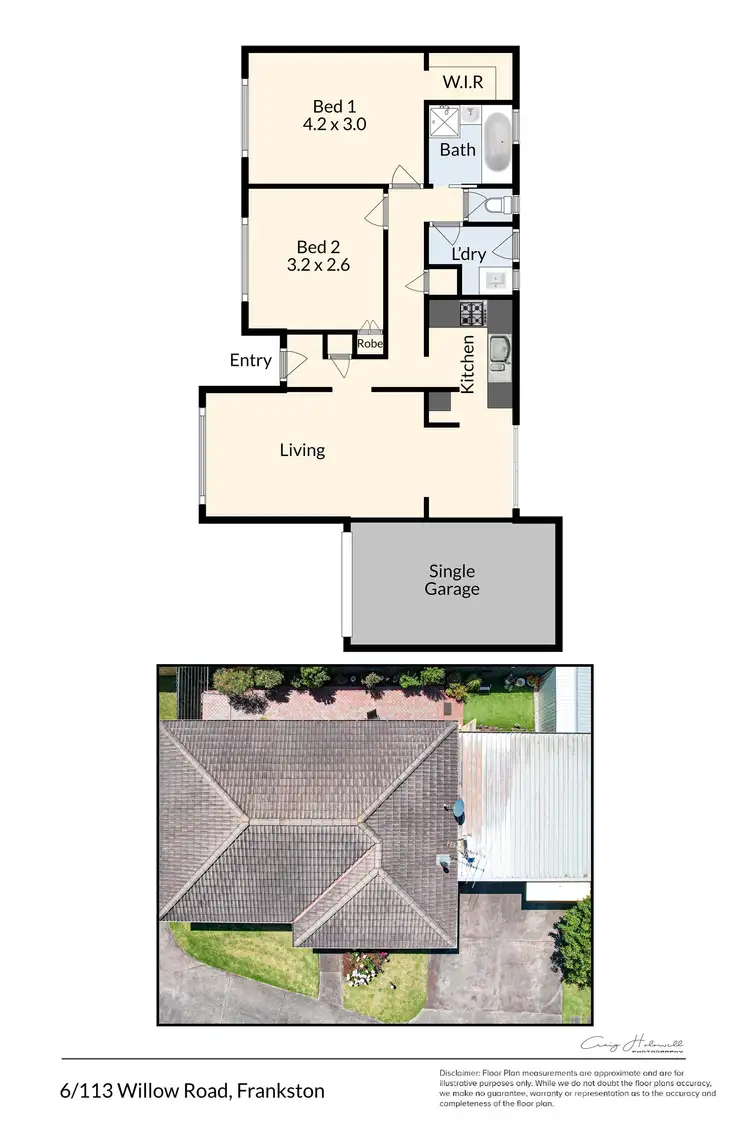 Floorplan of Homely unit listing, 6/113 Willow Road, Frankston VIC 3199