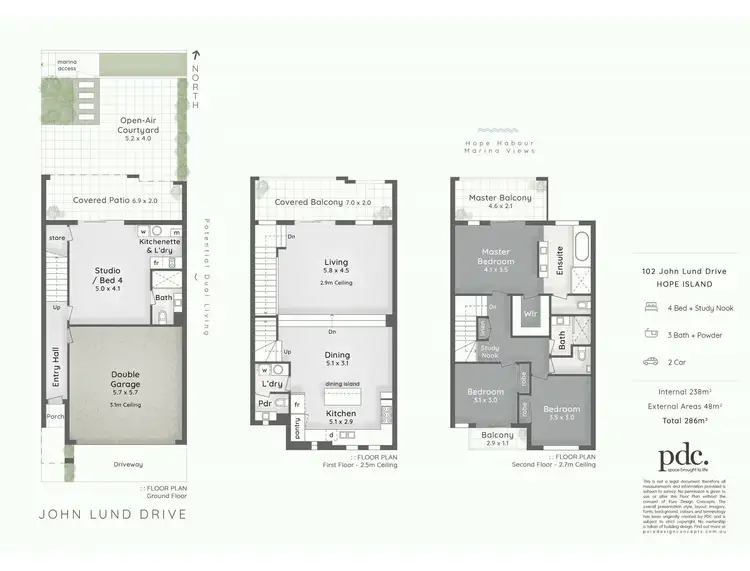 Floorplan of Homely house listing, 102 John Lund Dr, Hope Island QLD 4212