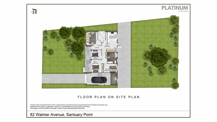 Floorplan of Homely house listing, 82 Walmer Ave, Sanctuary Point NSW 2540