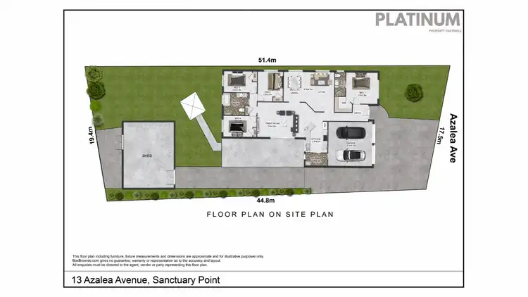 Floorplan of Homely house listing, 13 Azalea Ave, Sanctuary Point NSW 2540
