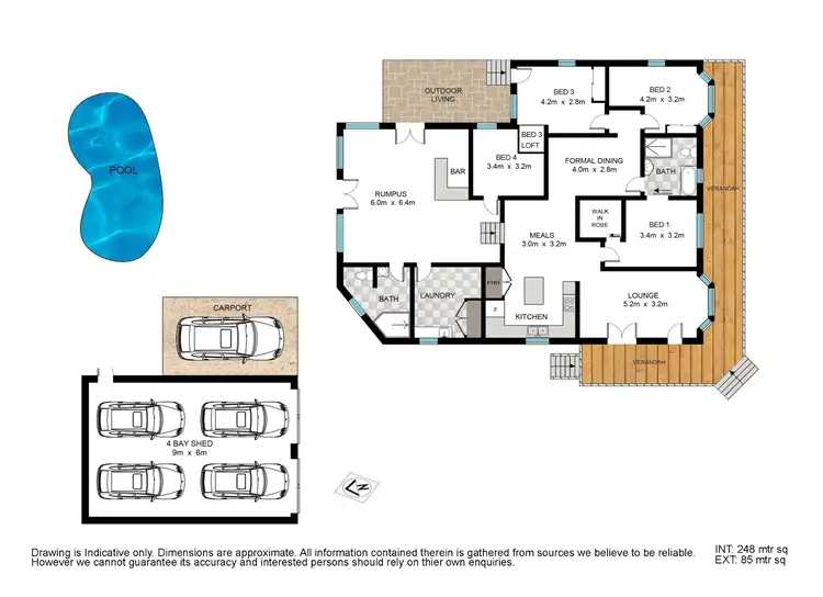 Floorplan of Homely house listing, 191 Spring St, Middle Ridge QLD 4350