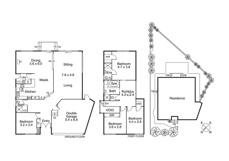 Floorplan of Homely townhouse listing, 2/2 Vine Gr, Carnegie VIC 3163