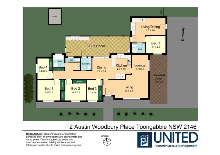 Floorplan of Homely house listing, 2 Austin Woodbury Pl, Toongabbie NSW 2146