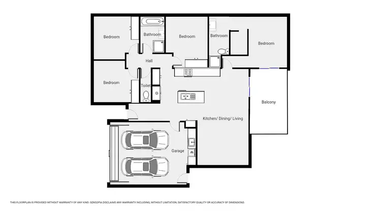 Floorplan of Homely house listing, 3 Domain Cct, Ararat VIC 3377