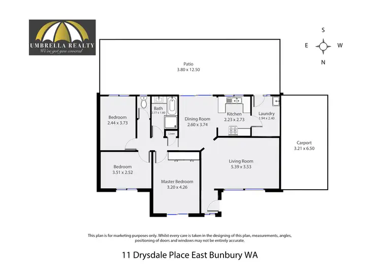 Floorplan of Homely house listing, 11 Drysdale Pl, East Bunbury WA 6230