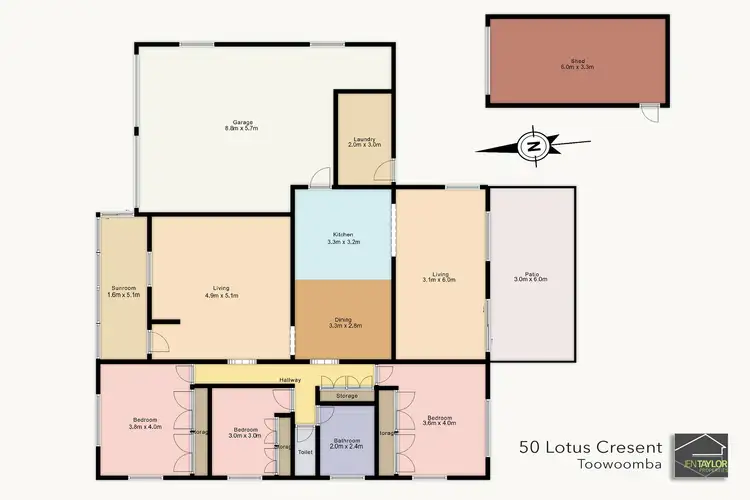 Floorplan of Homely house listing, 50 Lotus Cres, Centenary Heights QLD 4350