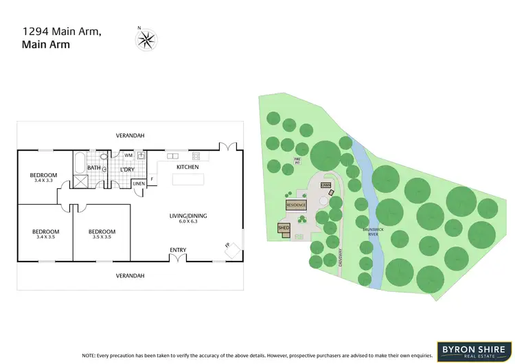 Floorplan of Homely rural property listing, 1294 Main Arm Rd, Upper Main Arm NSW 2482