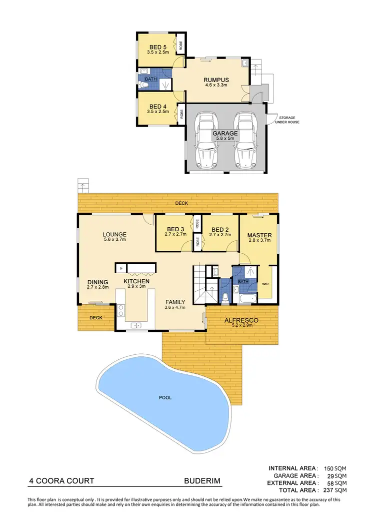 Floorplan of Homely house listing, 4 Coora Court, Buderim QLD 4556