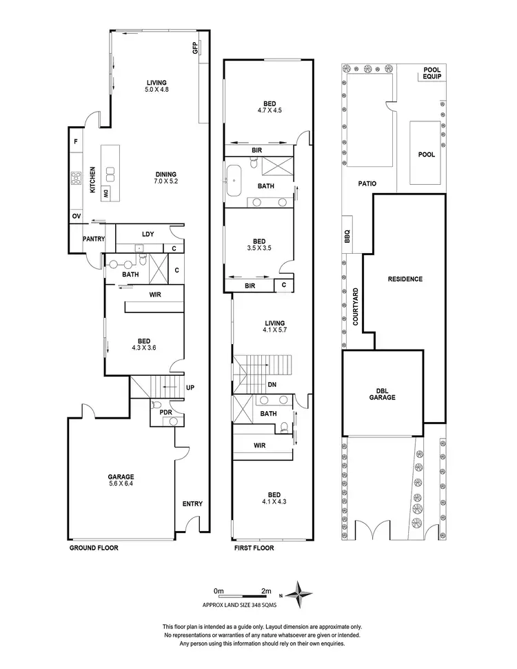 Floorplan of Homely townhouse listing, 34B Comer St, Brighton East VIC 3187