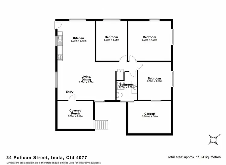 Floorplan of Homely house listing, 34 Pelican St, Inala QLD 4077