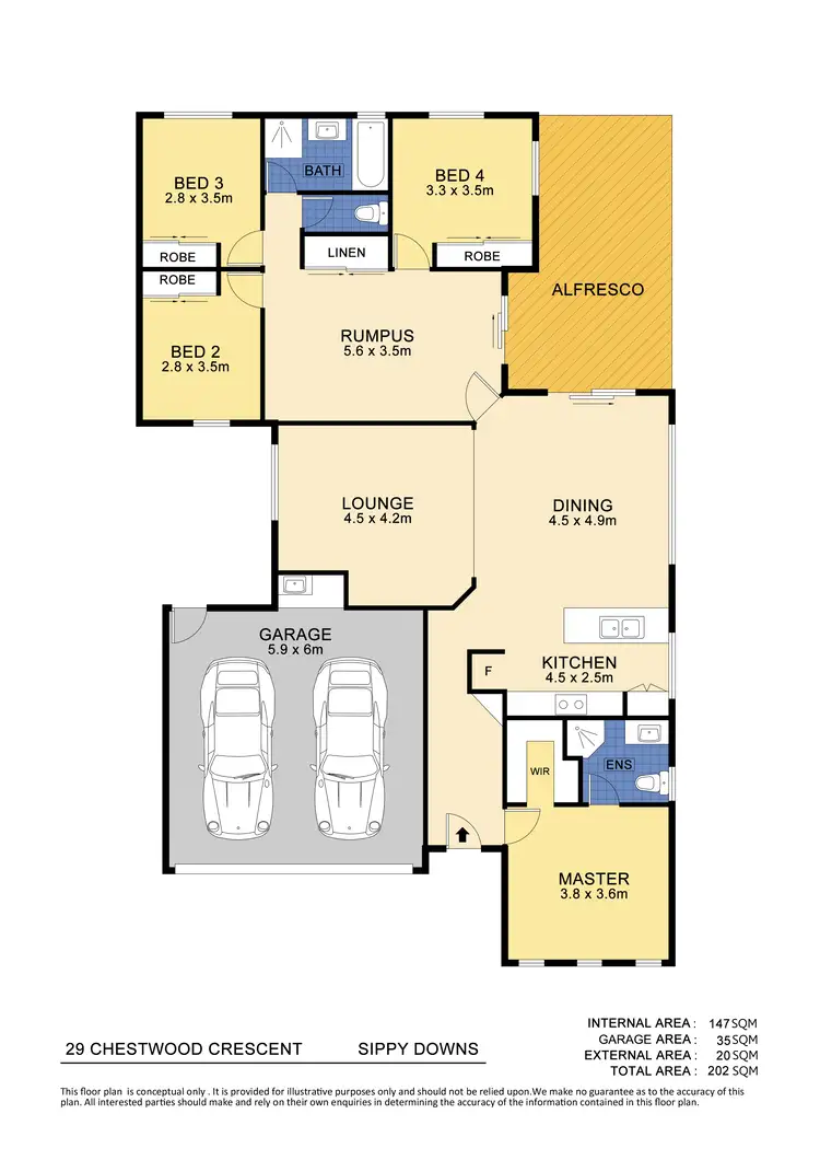 Floorplan of Homely house listing, 29 Chestwood Crescent, Sippy Downs QLD 4556