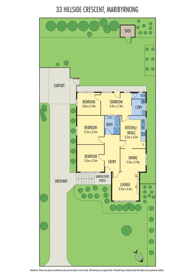 Floorplan of Homely house listing, 33 Hillside Crescent, Maribyrnong VIC 3032