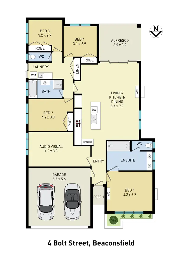 Floorplan of Homely house listing, 4 Bolt St, Beaconsfield WA 6162
