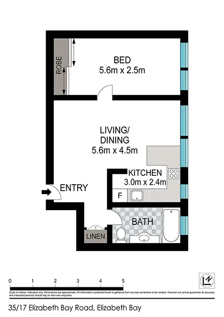 Floorplan of Homely apartment listing, Unit 35/17 Elizabeth Bay Rd, Elizabeth Bay NSW 2011