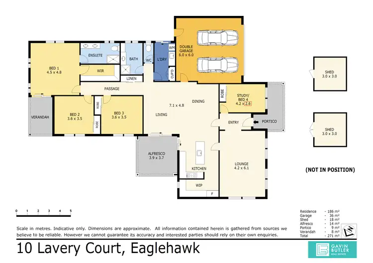 Floorplan of Homely house listing, 10 Lavery Ct, Eaglehawk VIC 3556