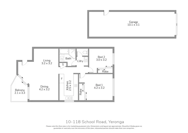 Floorplan of Homely apartment listing, 10/118 School Rd, Yeronga QLD 4104