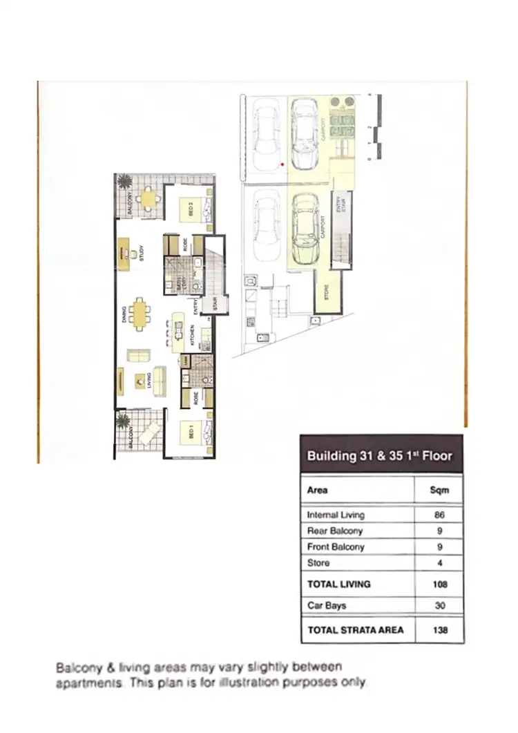 Floorplan of Homely apartment listing, Unit 14/35 Malata Cres, Success WA 6164