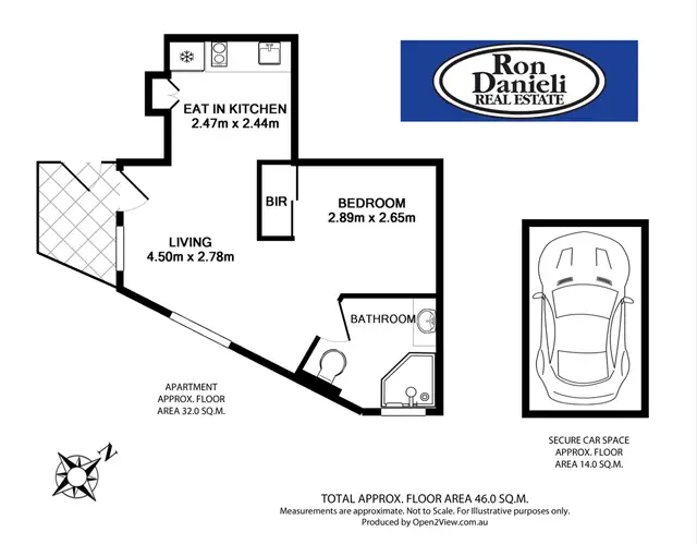 Floorplan of Homely unit listing, 309/8 Ward Avenue, Potts Point NSW 2011