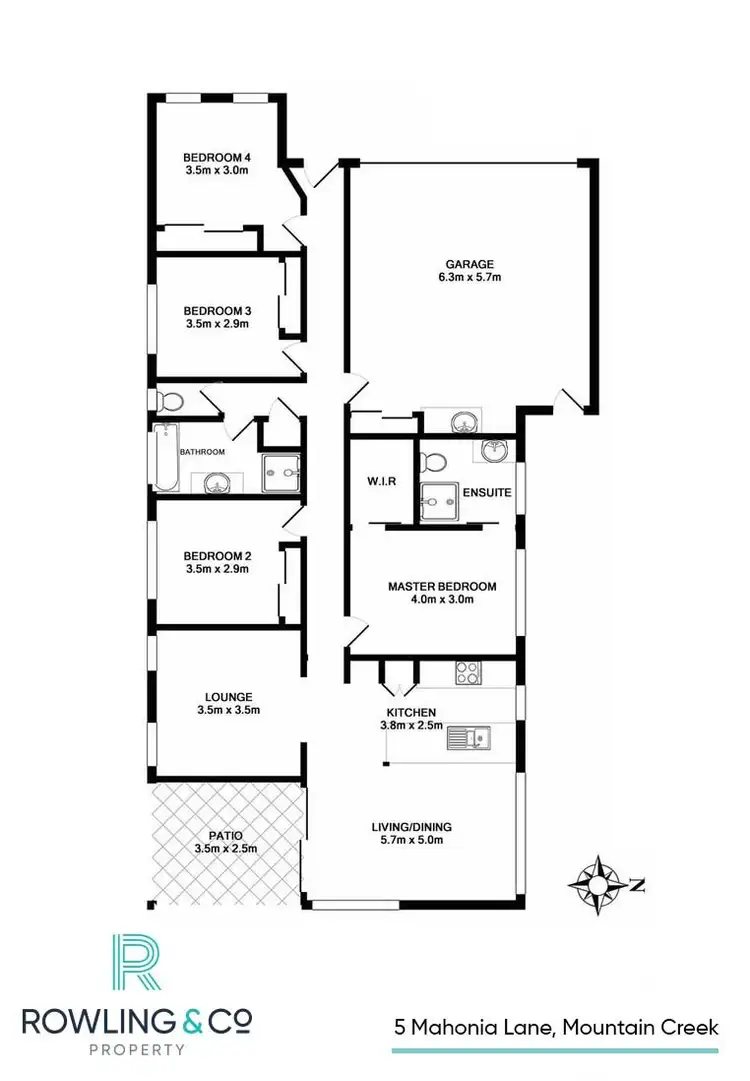 Floorplan of Homely house listing, 5 Mahonia Lane, Mountain Creek QLD 4557