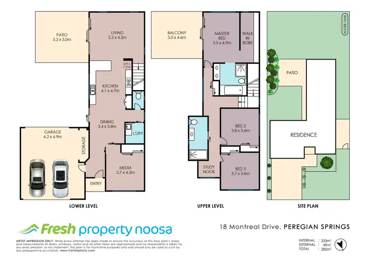 Floorplan of Homely house listing, 18 Montreal Dr, Peregian Springs QLD 4573