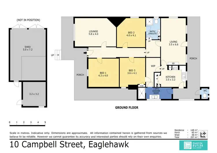 Floorplan of Homely house listing, 10 Campbell St, Eaglehawk VIC 3556