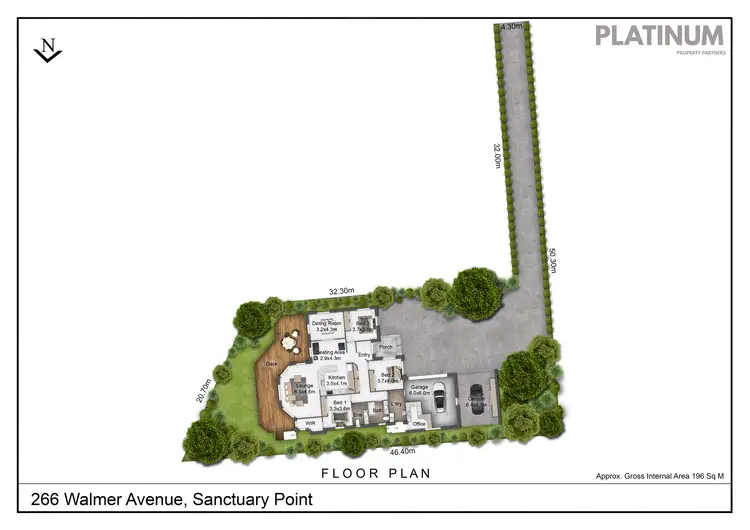 Floorplan of Homely house listing, 266 Walmer Ave, Sanctuary Point NSW 2540