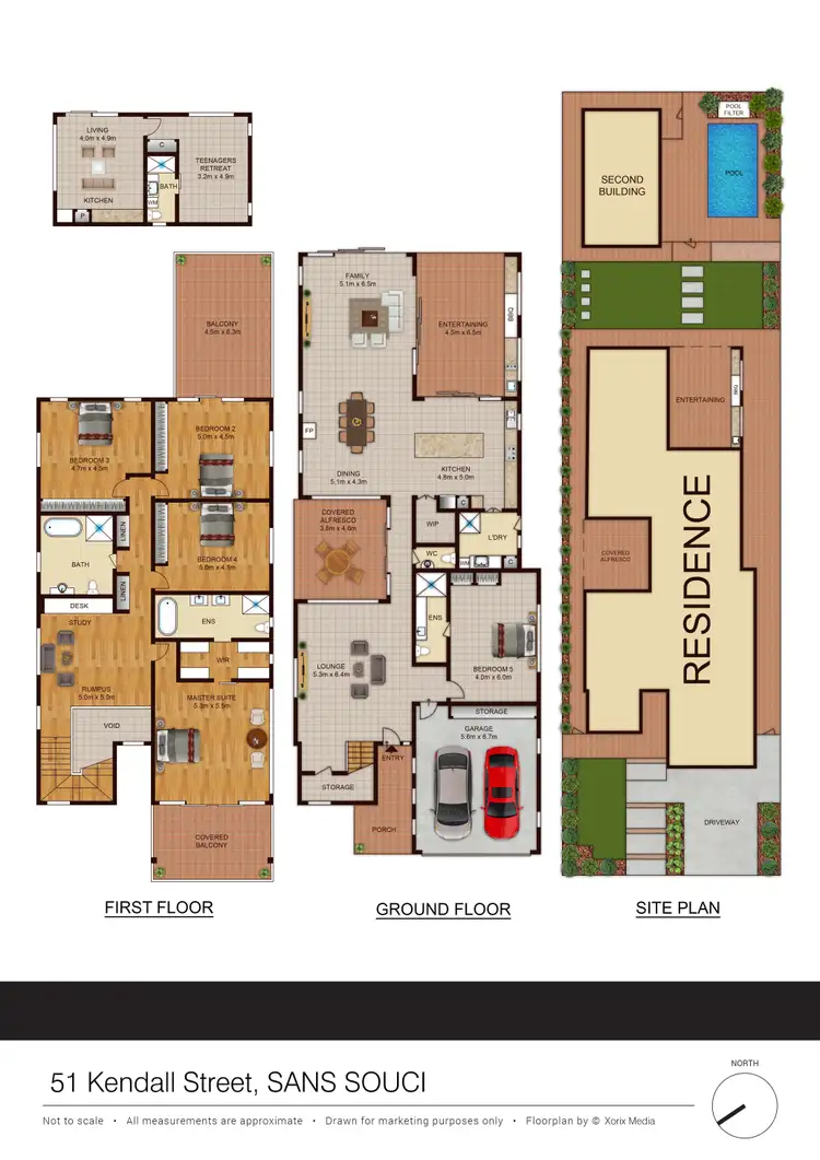 Floorplan of Homely house listing, 51 Kendall St, Sans Souci NSW 2219
