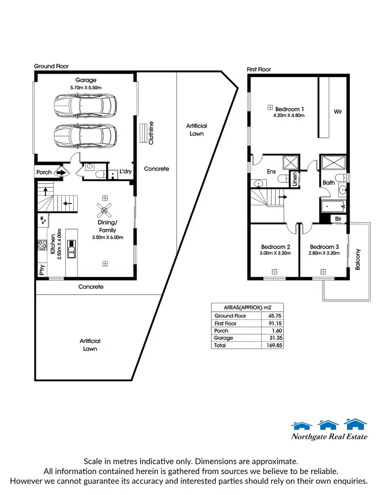 Floorplan of Homely townhouse listing, Unit 13/35 Victoria Pde, Mawson Lakes SA 5095