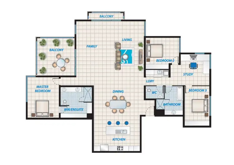 Floorplan of Homely unit listing, 20/99 Gardens Road, Darwin City NT 800