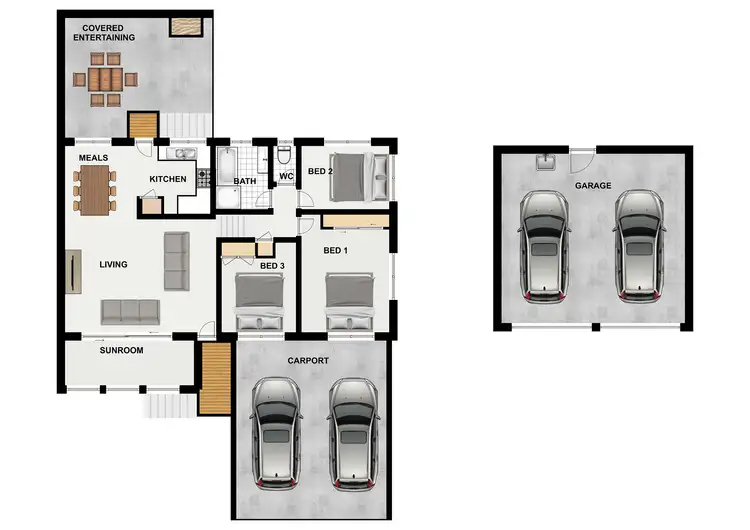 Floorplan of Homely house listing, 21 Bampi St, Durack QLD 4077