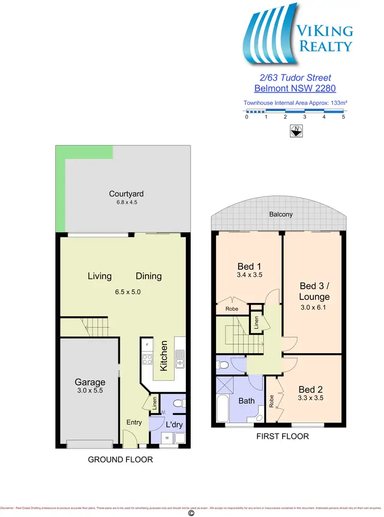 Floorplan of Homely townhouse listing, Unit 2/63 Tudor St, Belmont NSW 2280