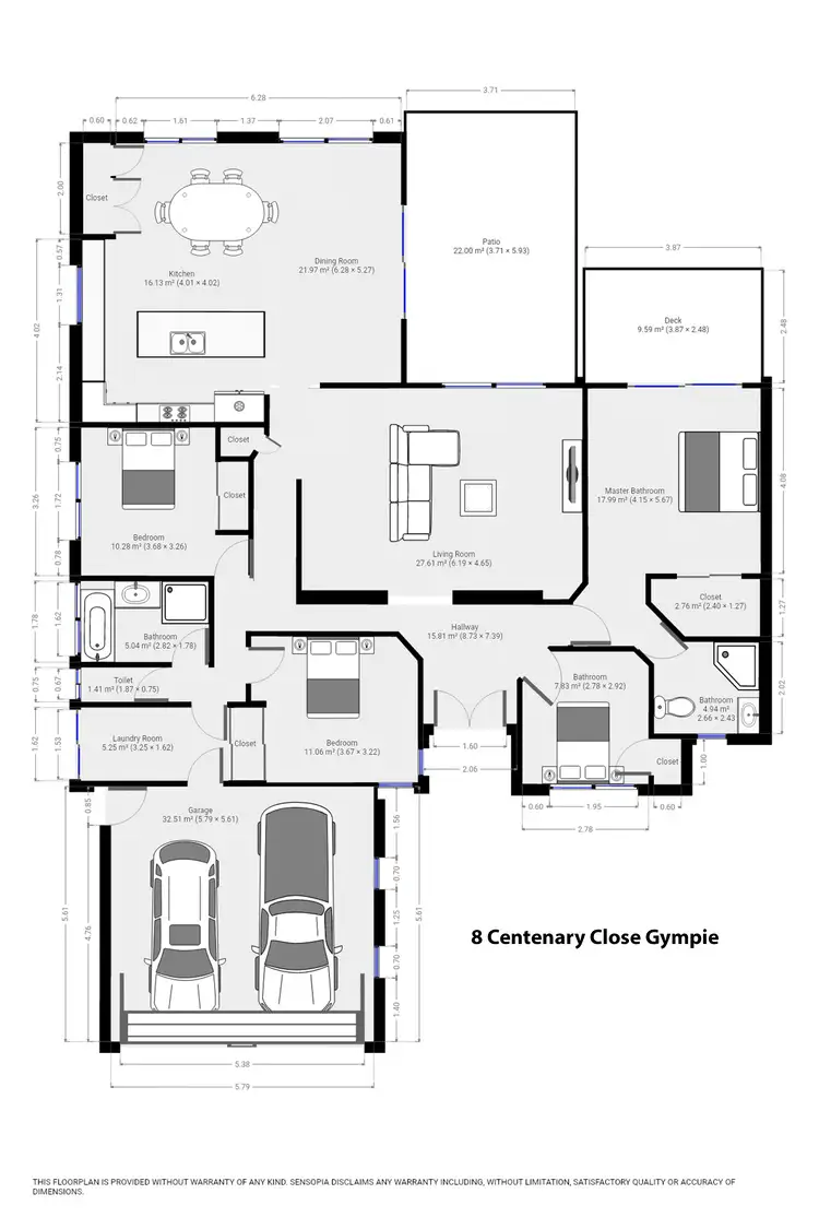 Floorplan of Homely house listing, 8 Centenary Cl, Gympie QLD 4570
