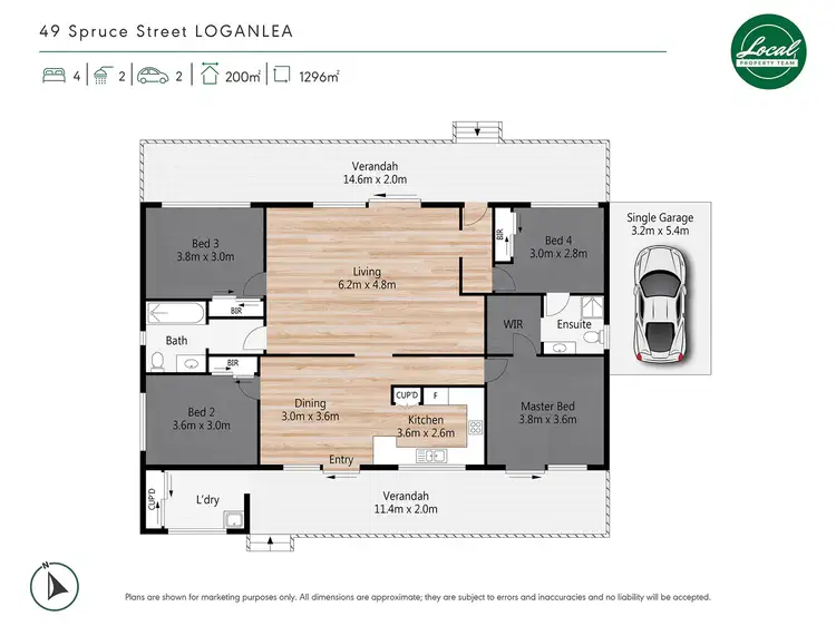 Floorplan of Homely house listing, 49 Spruce St, Loganlea QLD 4131
