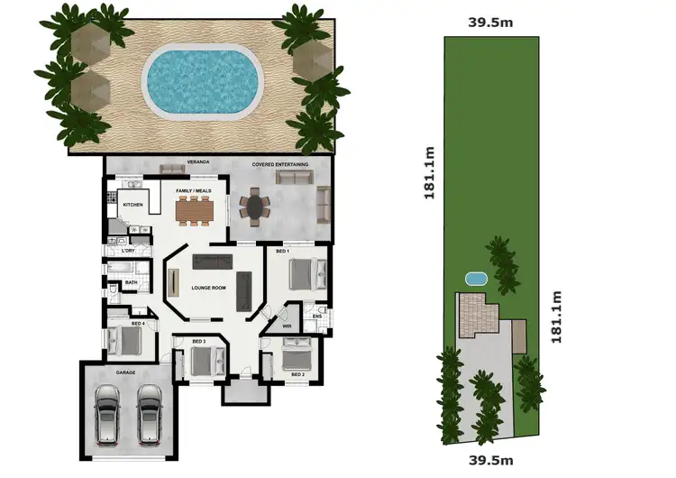 Floorplan of Homely house listing, 97-99 Addison Rd, Camira QLD 4300