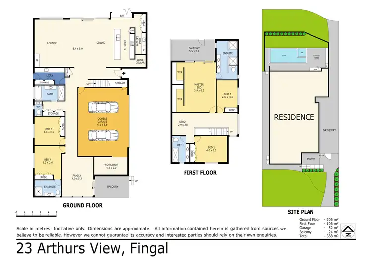 Floorplan of Homely house listing, 23 Arthurs View, Fingal VIC 3939