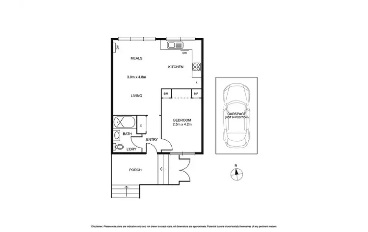 Floorplan of Homely apartment listing, 1/33 Gardenia Rd, Gardenvale VIC 3185