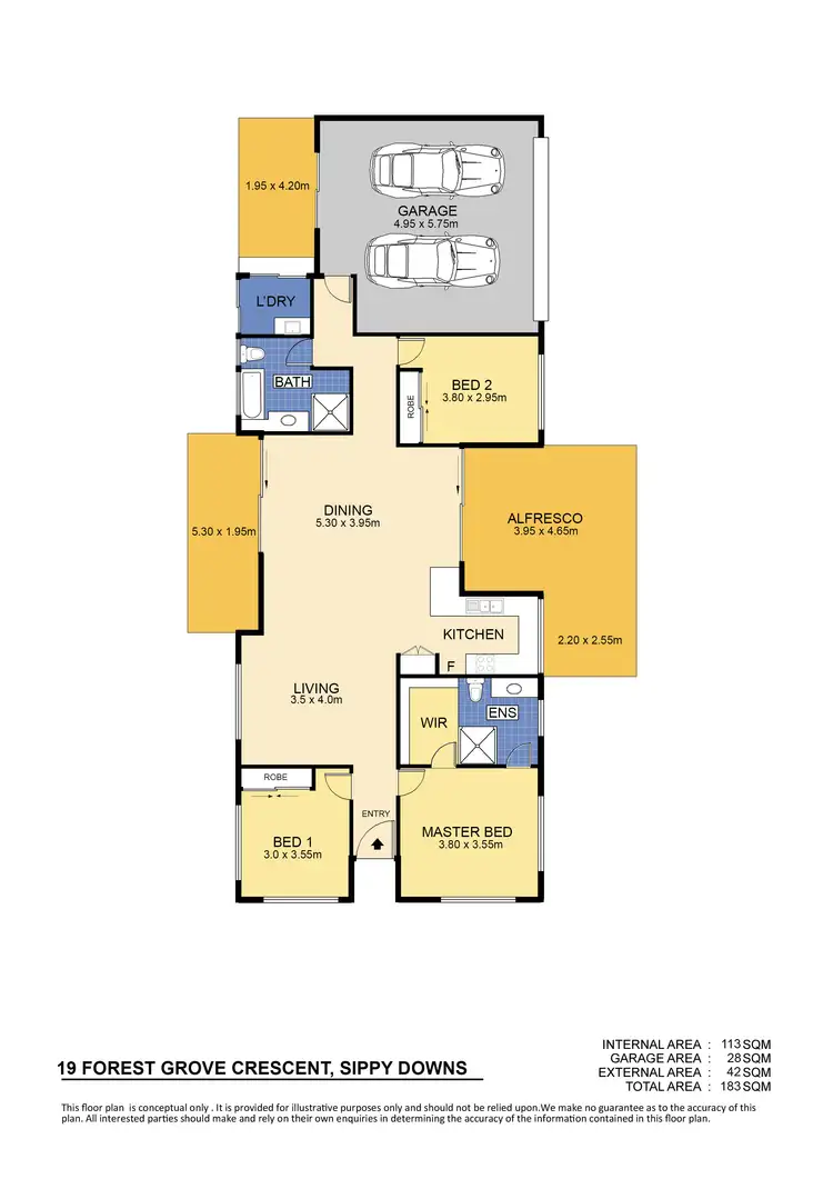 Floorplan of Homely house listing, 19 Forest Grove Crescent, Sippy Downs QLD 4556