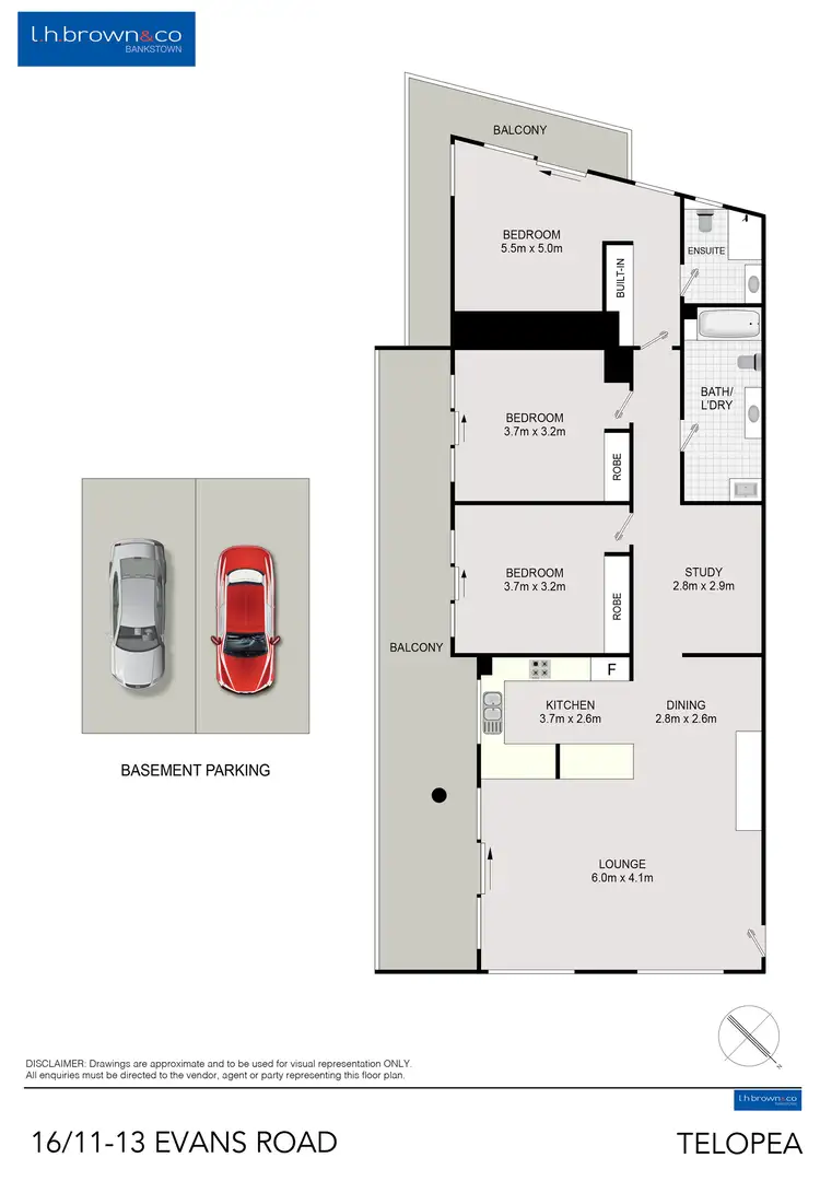Floorplan of Homely apartment listing, 16/11-13 Evans Road, Telopea NSW 2117