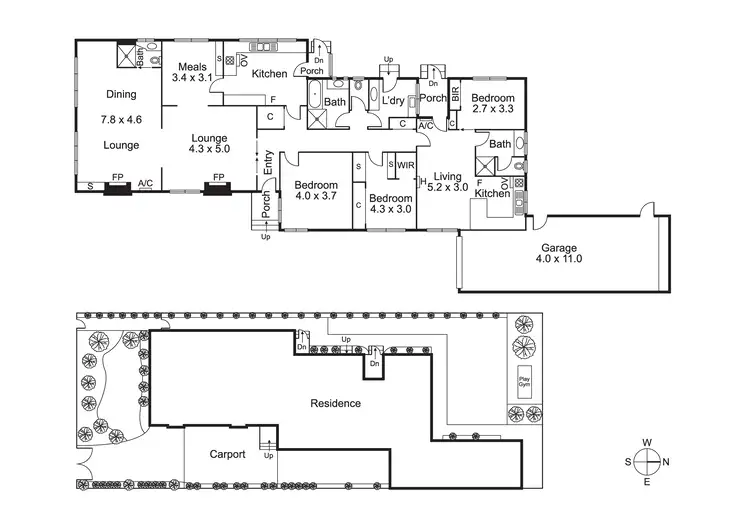 Floorplan of Homely house listing, 100 David St, Hampton VIC 3188